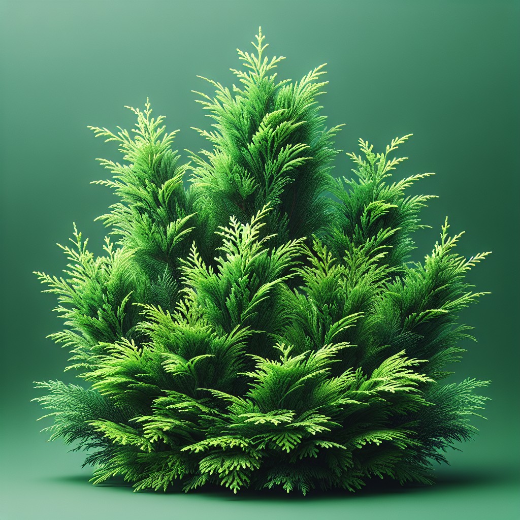 Thuja smaragd als Hingucker in Steingärten